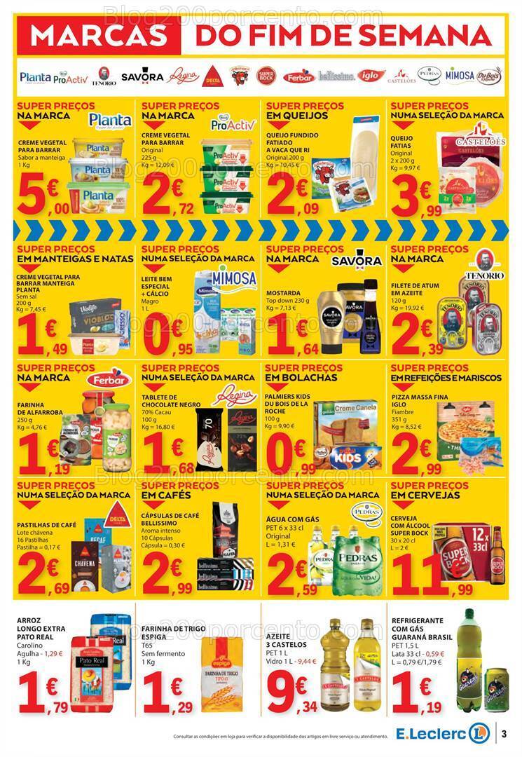Antevisão Folheto E-LECLERC Promoções Fim de Semana - 16 a 18 fevereiro