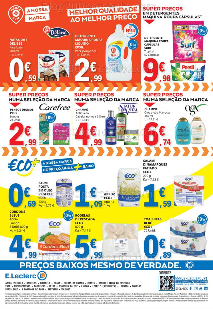 Antevisão Folheto E-LECLERC Promoções Fim de Semana - 18 a 20 abril