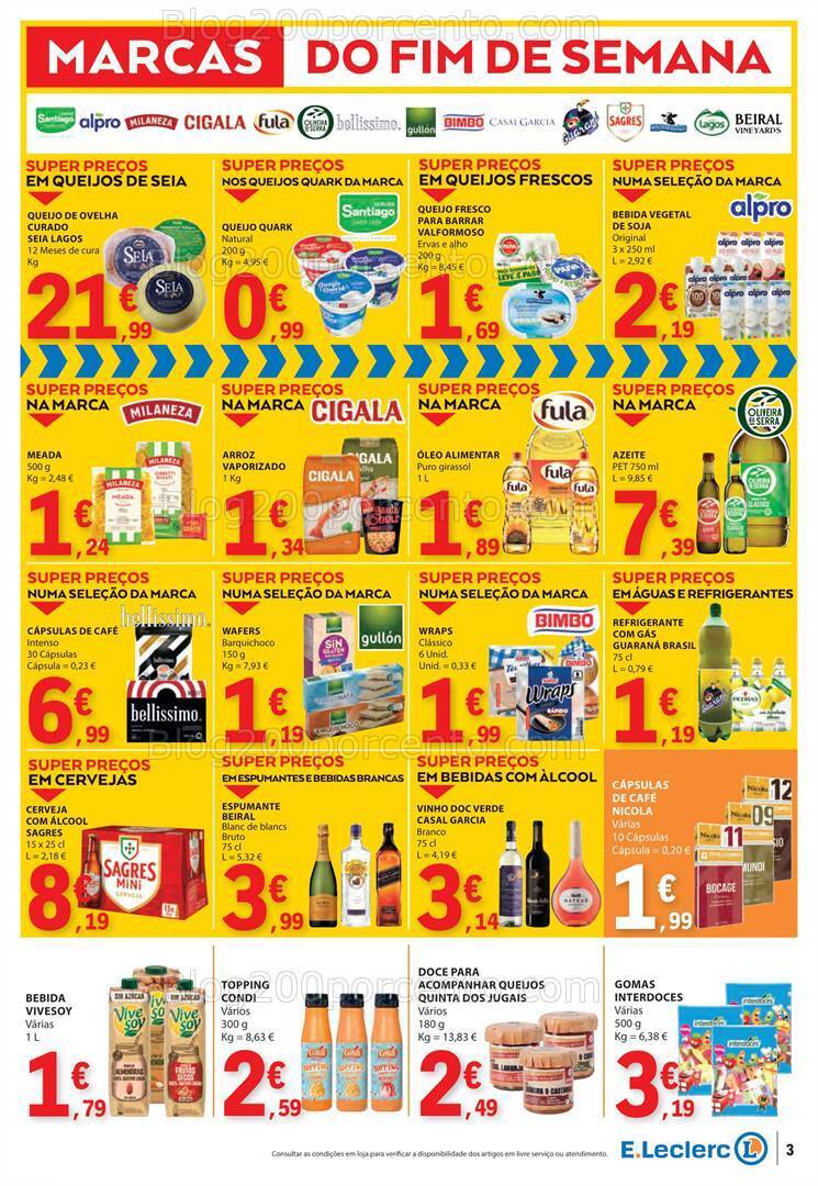 Antevisão Folheto E-LECLERC Promoções Fim de Semana - 1 a 3 março