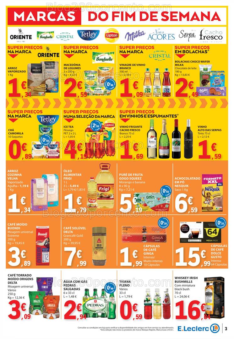 Antevisão Folheto E-LECLERC Promoções Fim de Semana - 21 e 23 fevereiro