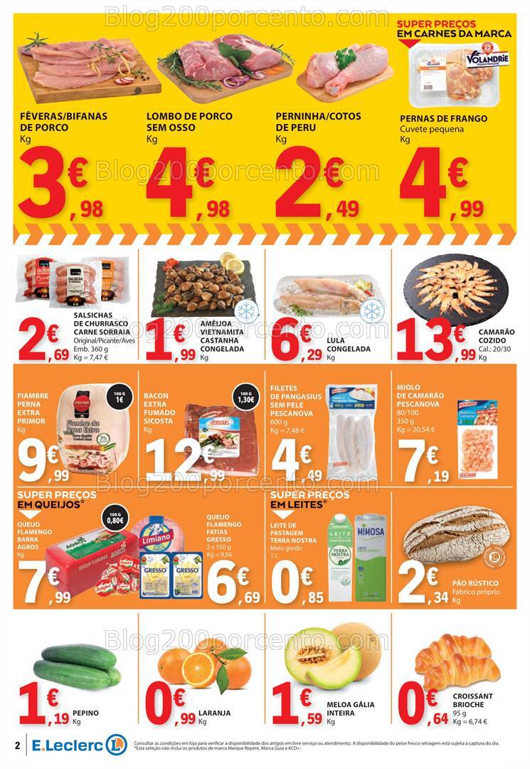 Antevisão Folheto E-LECLERC Promoções Fim de Semana - 23 a 25 agosto