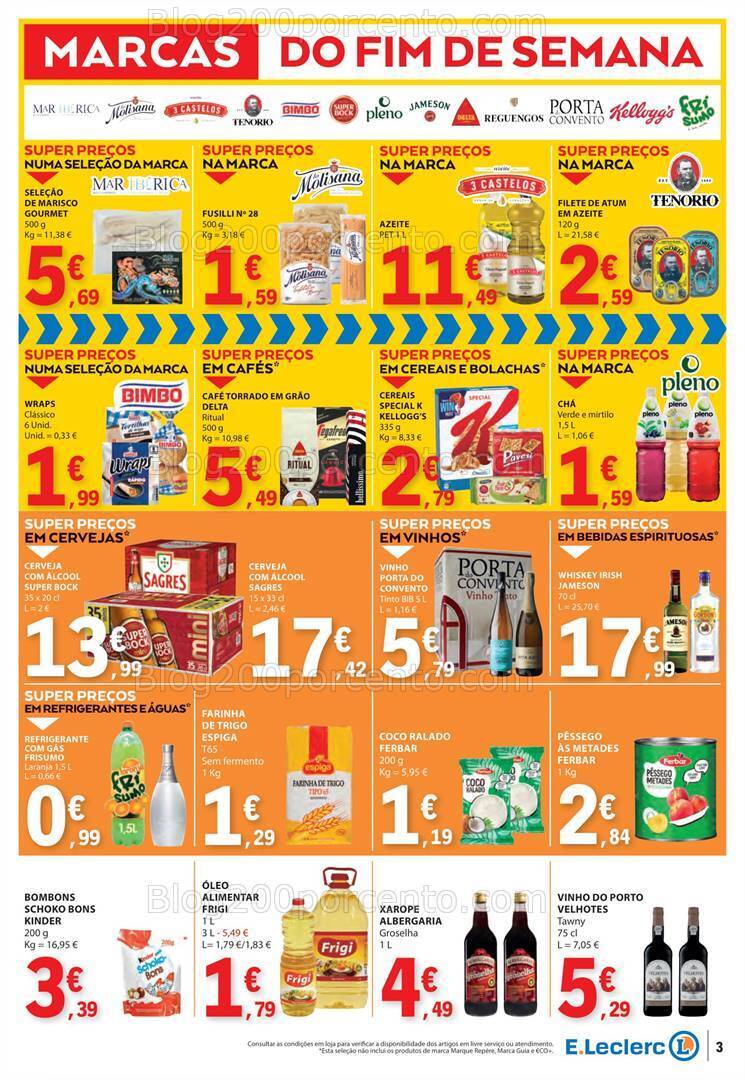 Antevisão Folheto E-LECLERC Promoções Fim de Semana - 24 a 26 maio