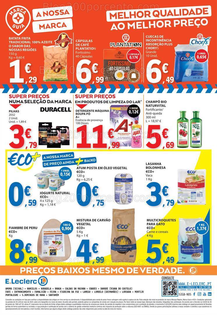 Antevisão Folheto E-LECLERC Promoções Fim de Semana - 24 a 26 maio