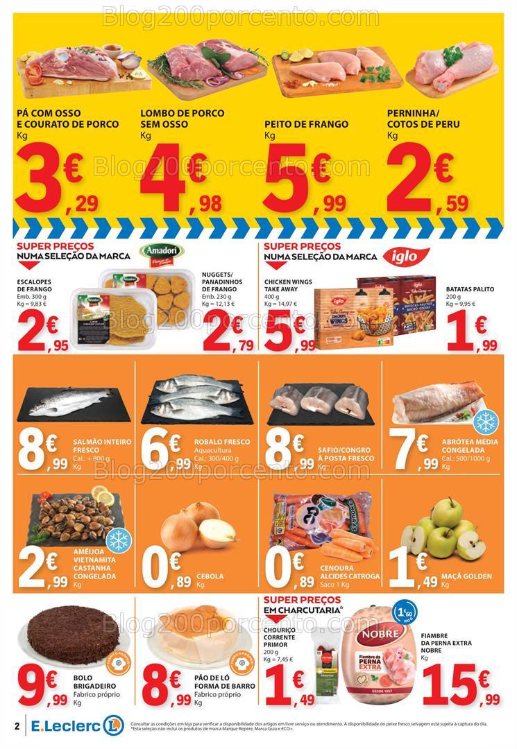 Antevisão Folheto E-LECLERC Promoções Fim de Semana - 25 a 27 outubro