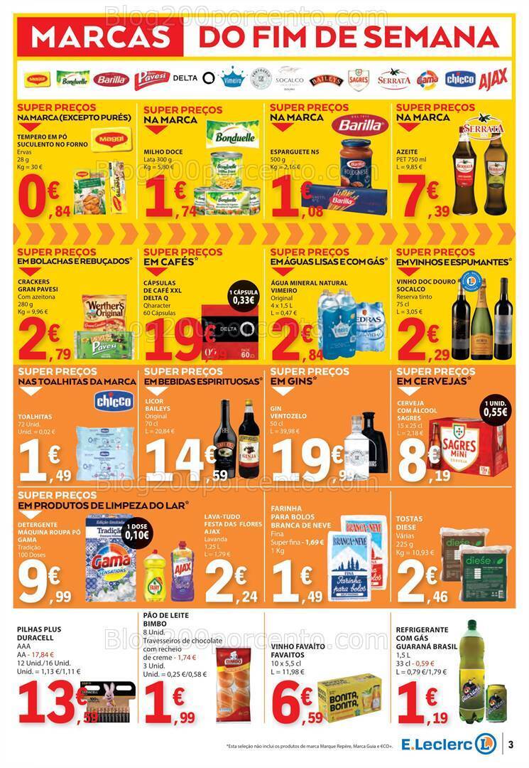 Antevisão Folheto E-LECLERC Promoções Fim de Semana - 31 maio a 2 junho