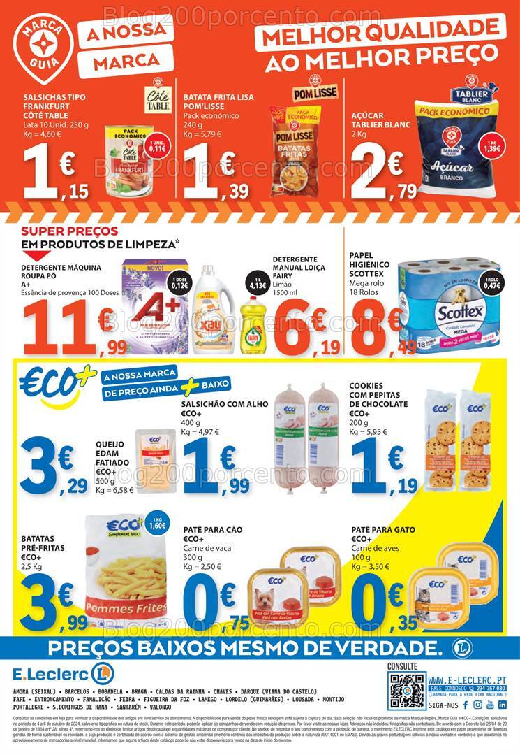 Antevisão Folheto E-LECLERC Promoções Fim de Semana - 4 a 6 outubro