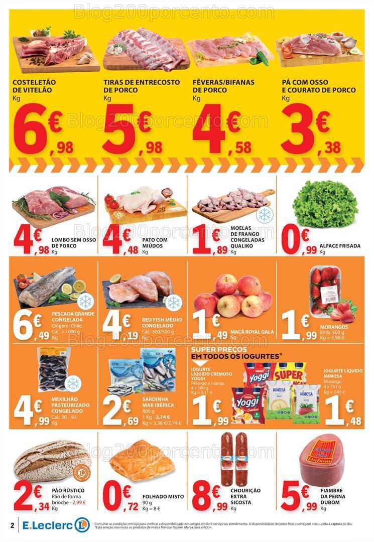 Antevisão Folheto E-LECLERC Promoções Fim de Semana - 5 a 7 abril