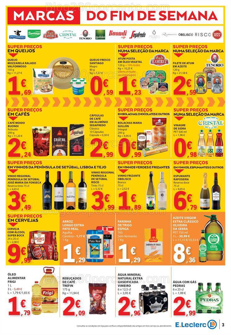 Antevisão Folheto E-LECLERC Promoções Fim de Semana - 5 a 7 abril
