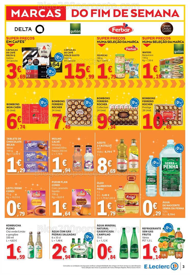 Antevisão Folheto E-LECLERC Promoções Fim de Semana - 6 a 8 dezembro