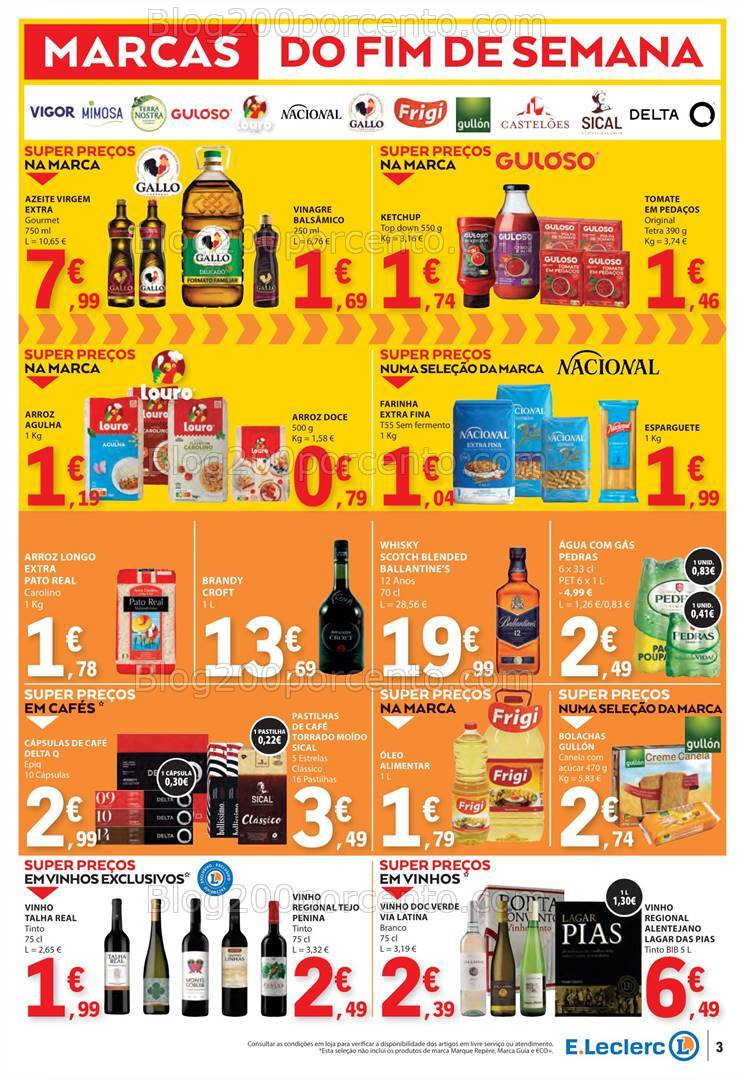 Antevisão Folheto E-LECLERC Promoções Fim de Semana - 6 a 8 setembro