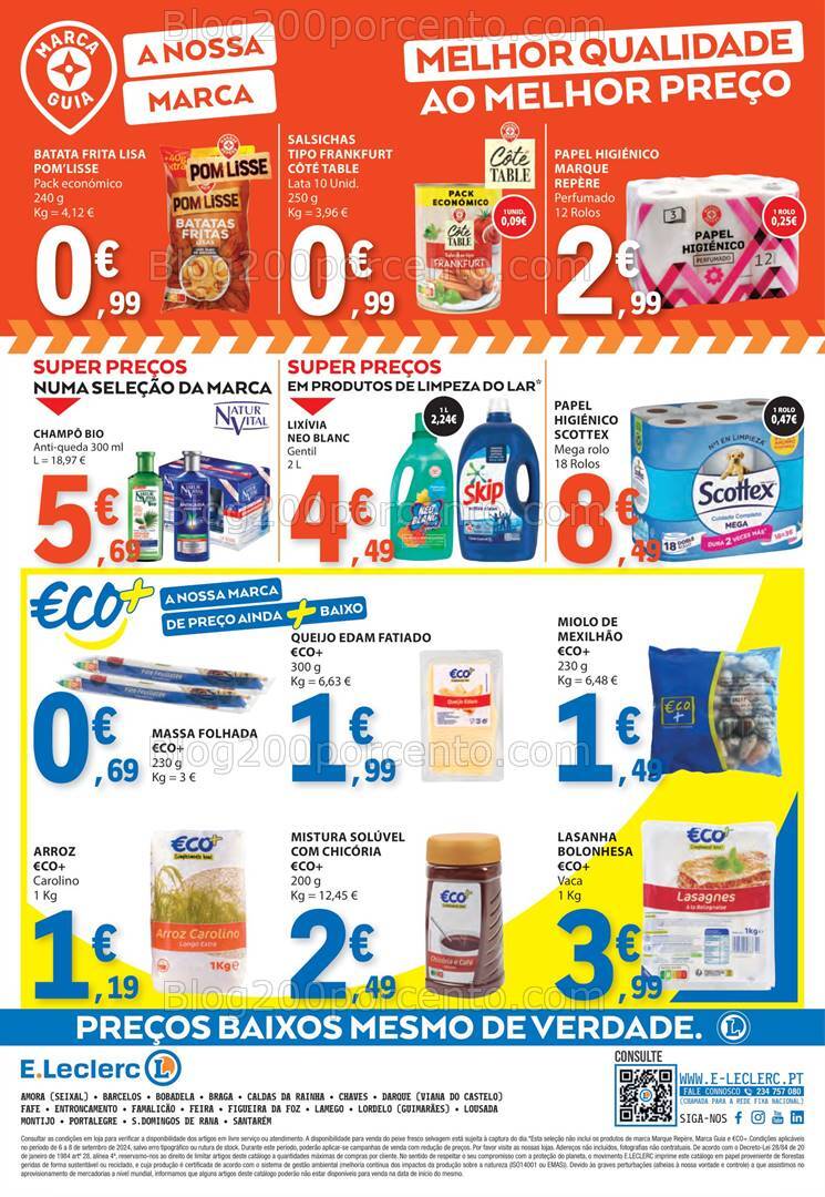 Antevisão Folheto E-LECLERC Promoções Fim de Semana - 6 a 8 setembro