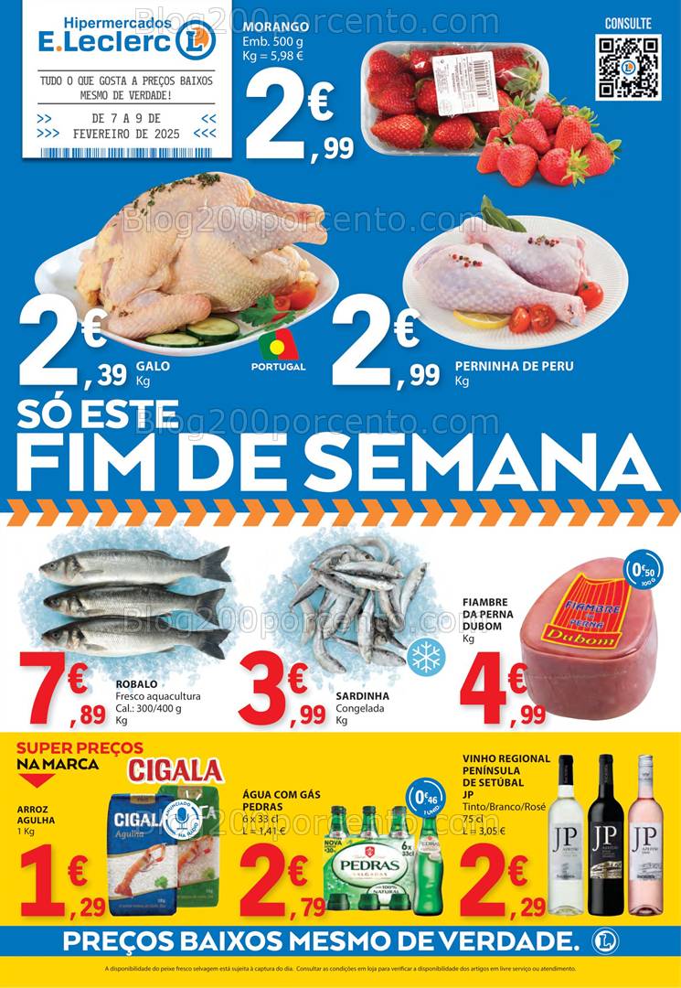 Antevisão Folheto E-LECLERC Promoções Fim de Semana - 7 a 9 fevereiro