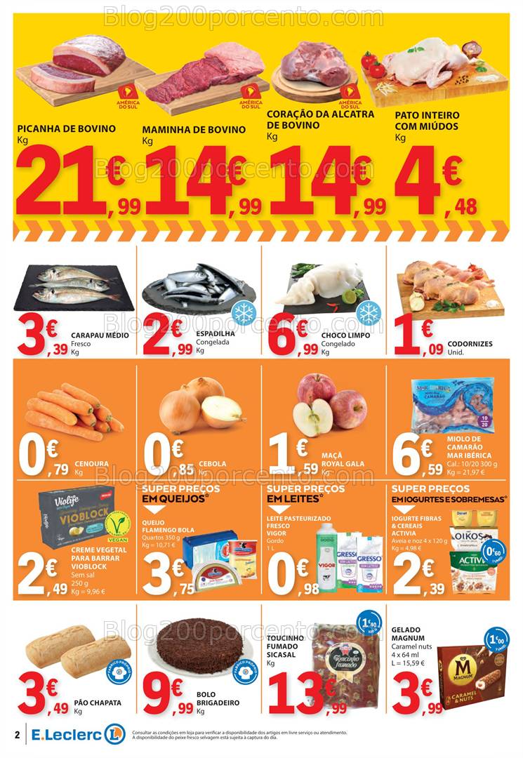 Antevisão Folheto E-LECLERC Promoções Fim de Semana - 7 a 9 fevereiro