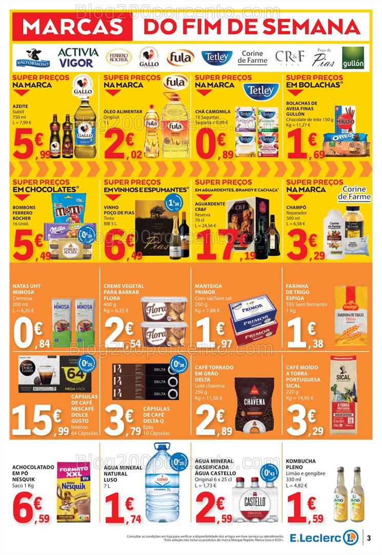 Antevisão Folheto E-LECLERC Promoções Fim de Semana - 7 a 9 fevereiro