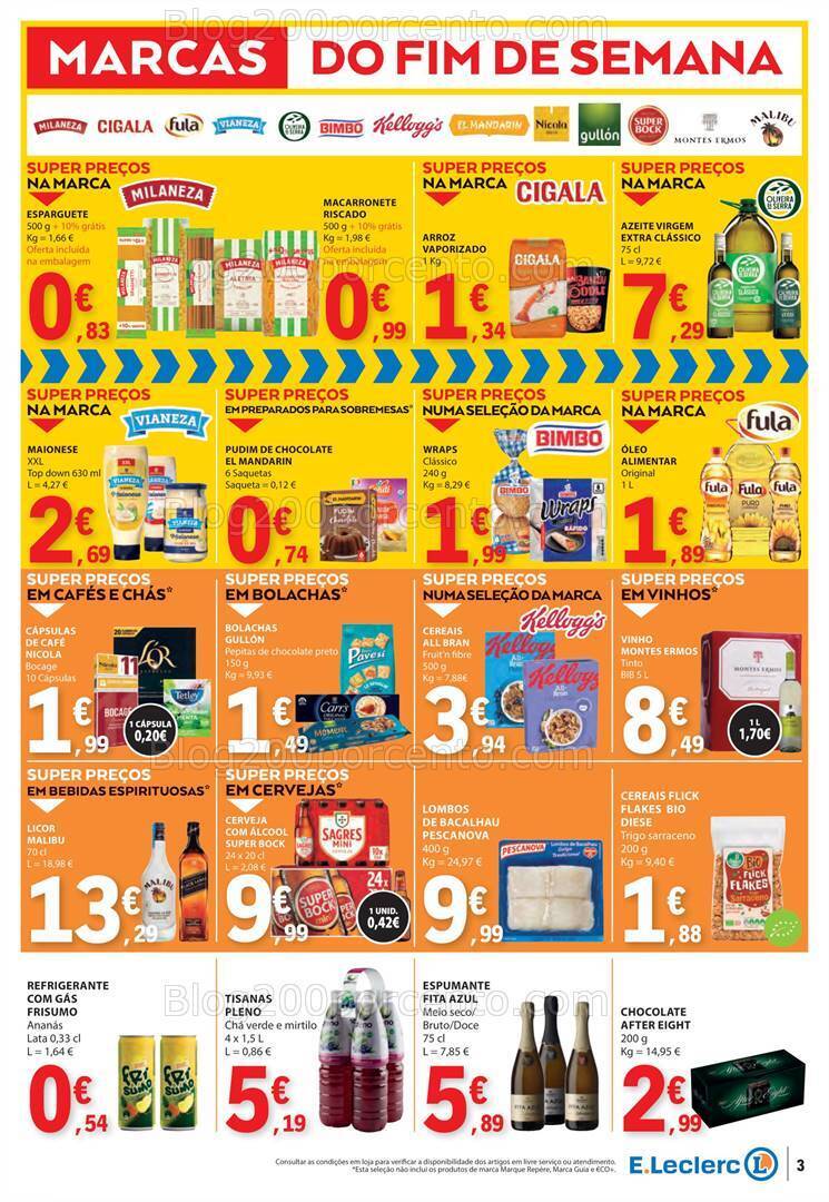Antevisão Folheto E-LECLERC Promoções Fim de Semana - 7 a 9 junho