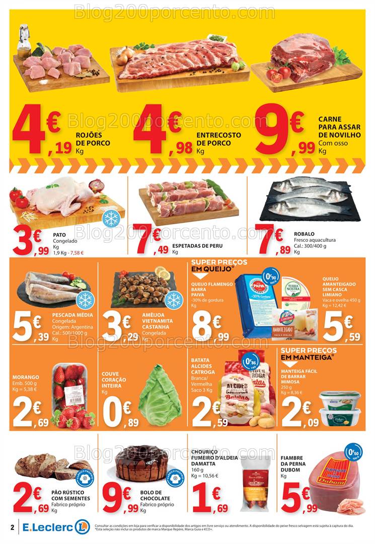 Antevisão Folheto E-LECLERC Promoções Fim de Semana - 7 a 9 março