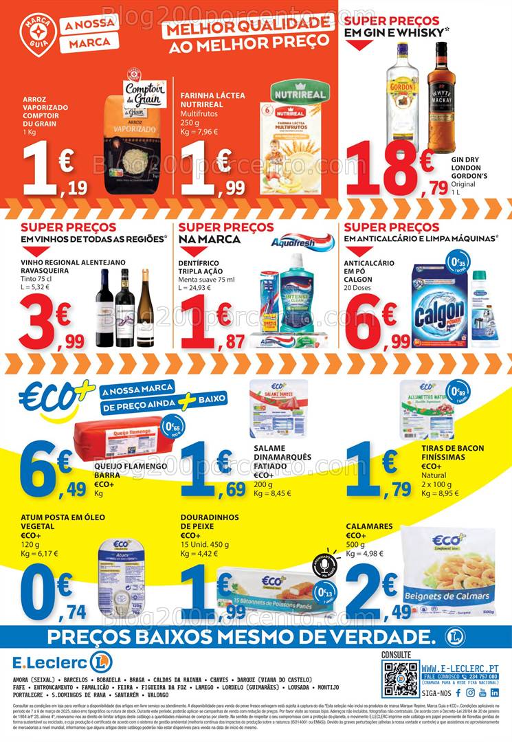 Antevisão Folheto E-LECLERC Promoções Fim de Semana - 7 a 9 março
