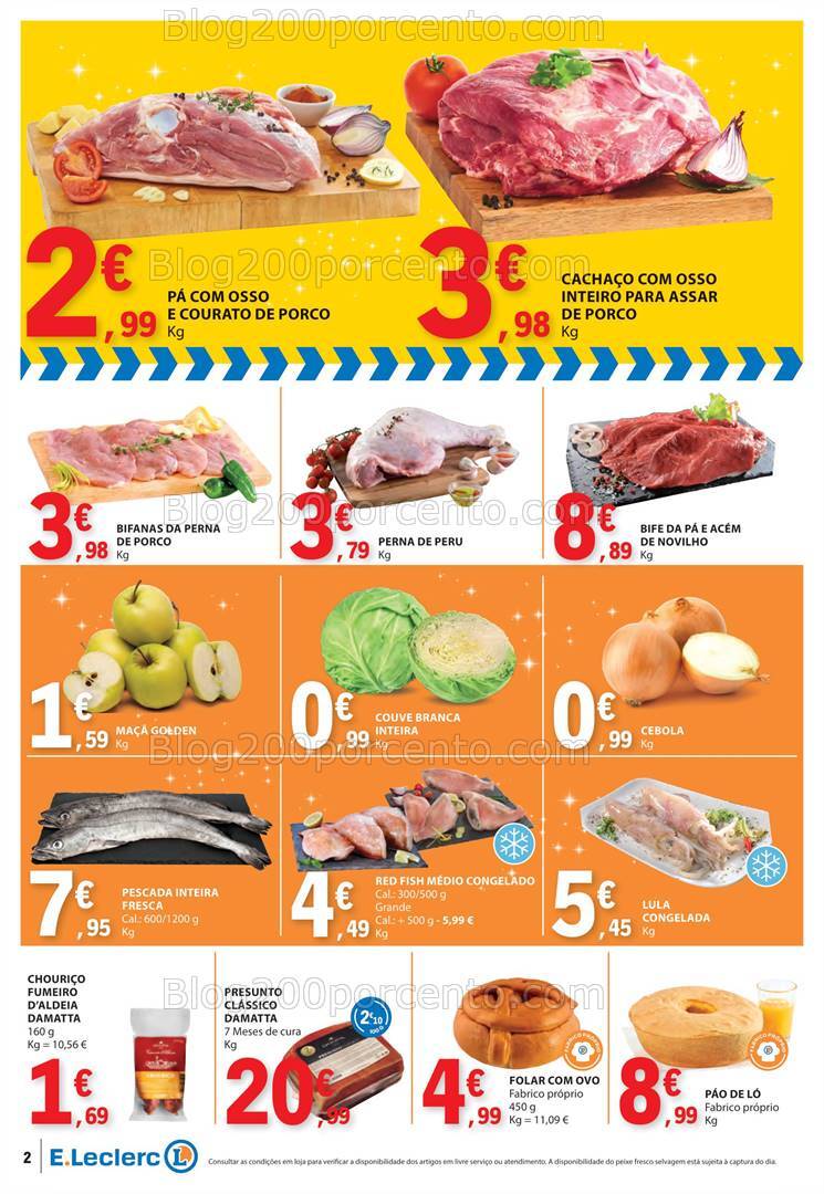 Antevisão Folheto E-LECLERC Promoções Fim de Semana 8 a 10 novembro