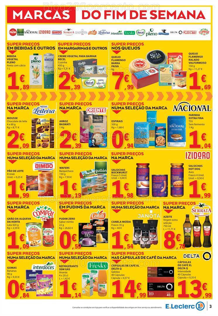 Antevisão Folheto E-LECLERC Promoções Fim de Semana - 9 a 11 fevereiro