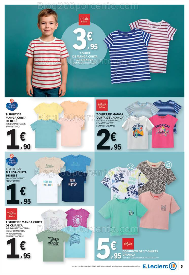 Antevisão Folheto E-LECLERC Bazar + Dia da Mãe Promoções de 24 abril a 7 maio