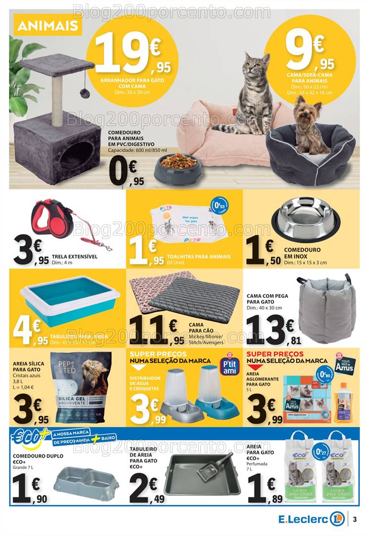 Antevisão Folheto E-LECLERC Bazar Promoções de 27 março a 9 abril