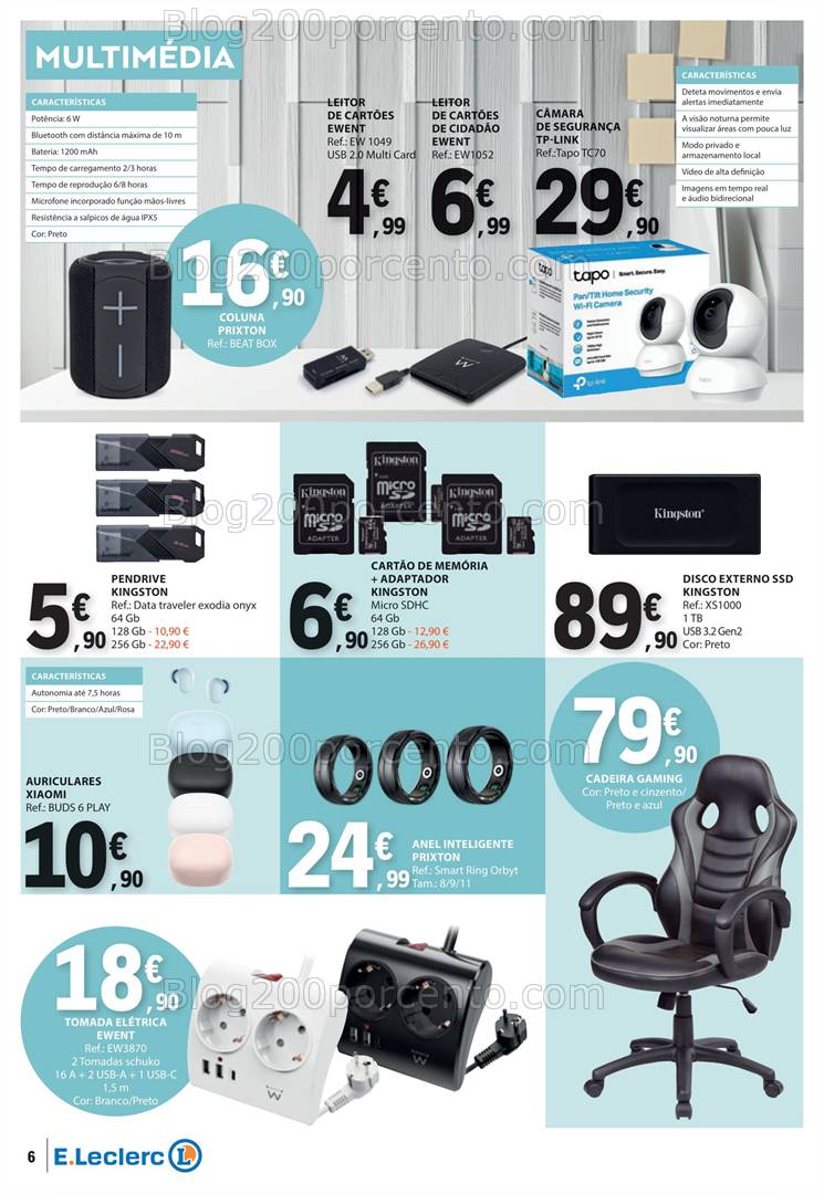 Antevisão Folheto E-LECLERC Bazar Promoções de 27 março a 9 abril