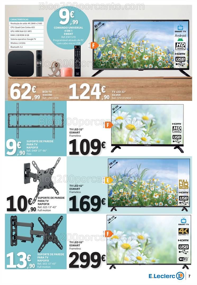 Antevisão Folheto E-LECLERC Bazar Promoções de 27 março a 9 abril