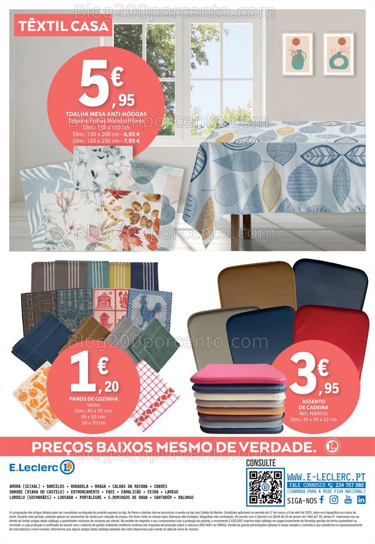 Antevisão Folheto E-LECLERC Bazar Promoções de 27 março a 9 abril