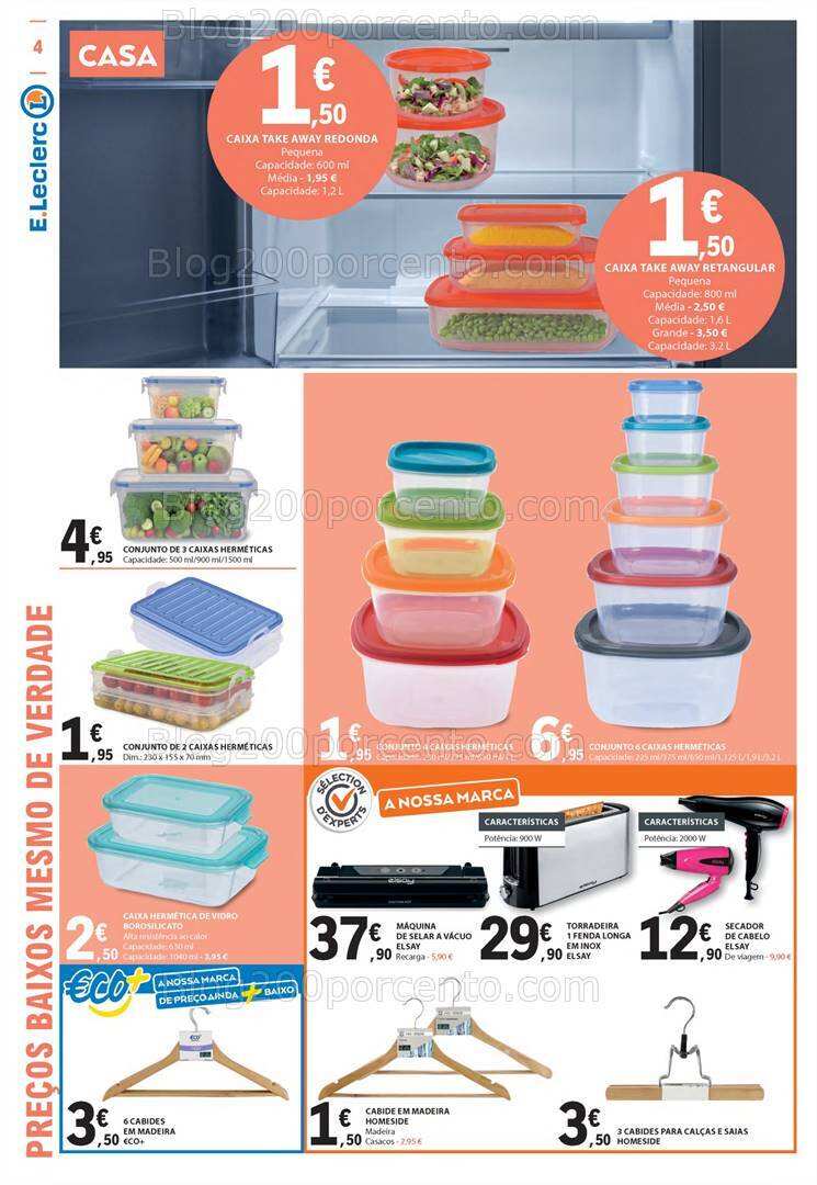 Antevisão Folheto E-LECLERC Bazar Promoções de 4 a 17 janeiro