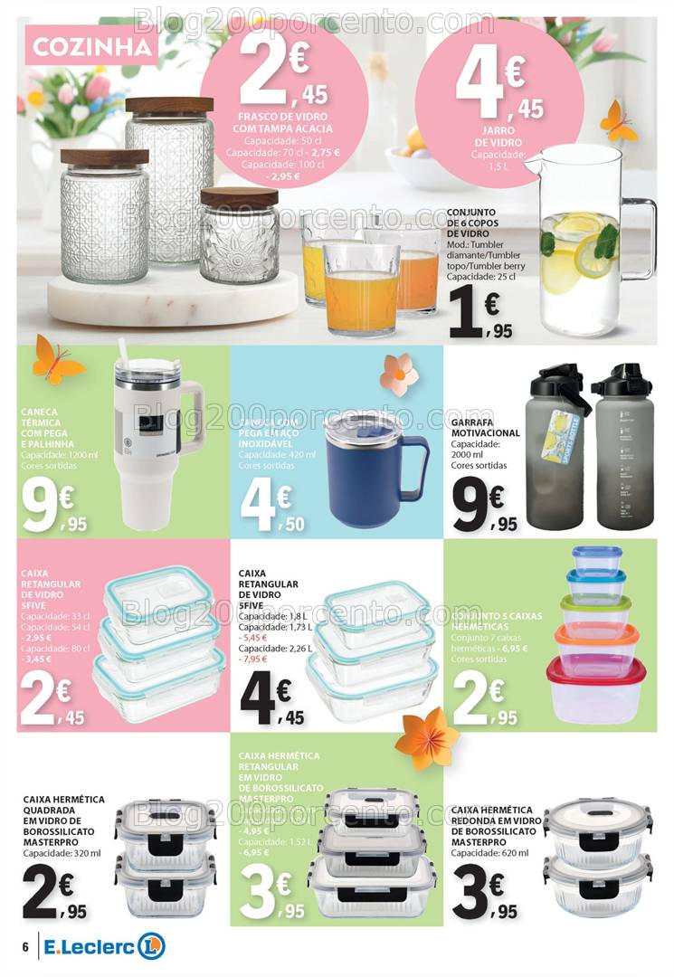 Antevisão Folheto E-LECLERC Bazar Promoções de 10 a 23 abril