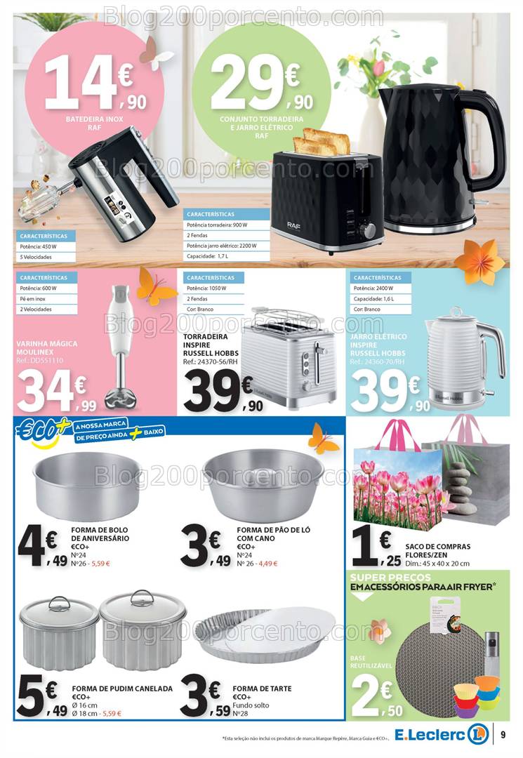 Antevisão Folheto E-LECLERC Bazar Promoções de 10 a 23 abril
