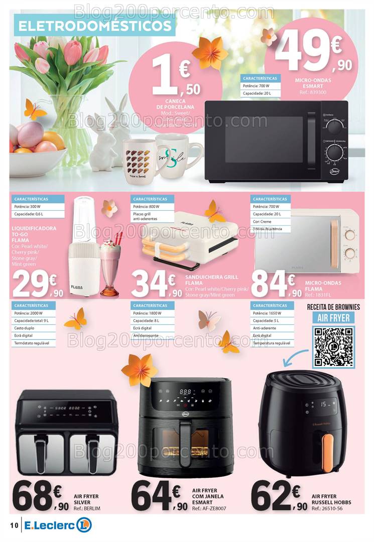 Antevisão Folheto E-LECLERC Bazar Promoções de 10 a 23 abril