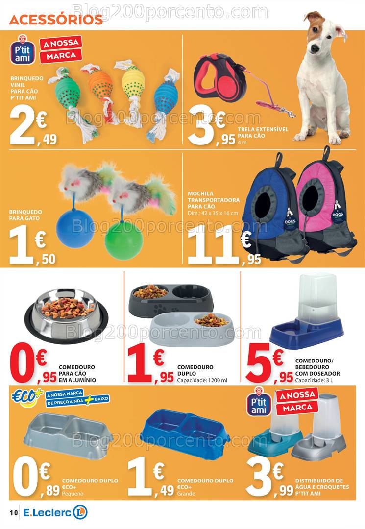Antevisão Folheto E-LECLERC Pets Promoções de 28 janeiro a 9 fevereiro