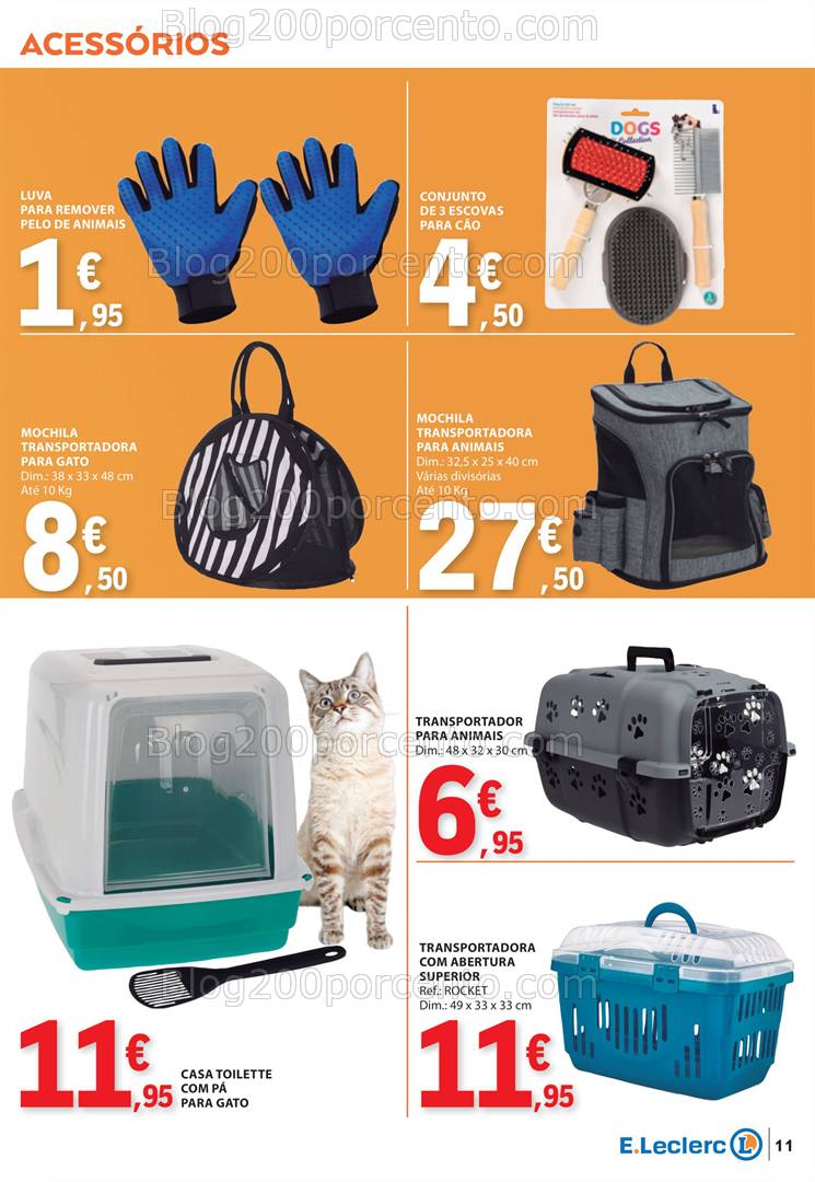 Antevisão Folheto E-LECLERC Pets Promoções de 28 janeiro a 9 fevereiro
