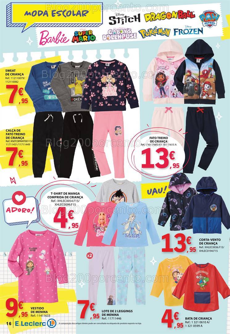 Antevisão Folheto E-LECLERC Regresso às Aulas Promoções de 6 a 25 agosto