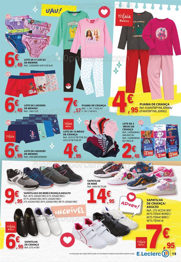 Antevisão Folheto E-LECLERC Regresso às Aulas Promoções de 6 a 25 agosto