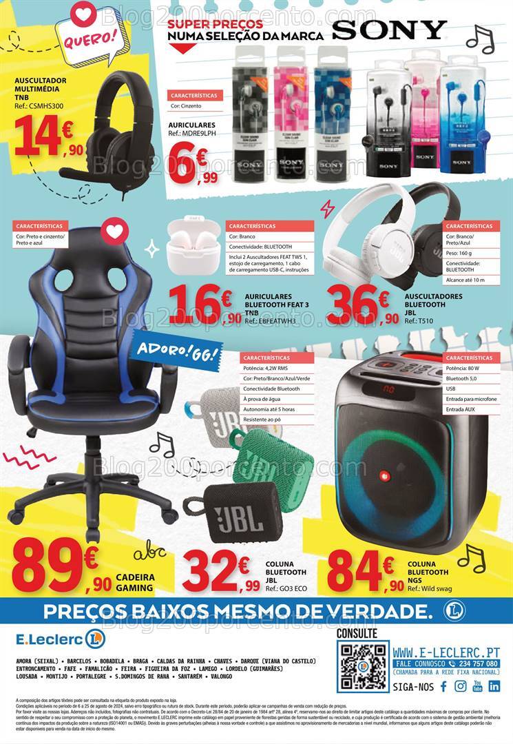 Antevisão Folheto E-LECLERC Regresso às Aulas Promoções de 6 a 25 agosto