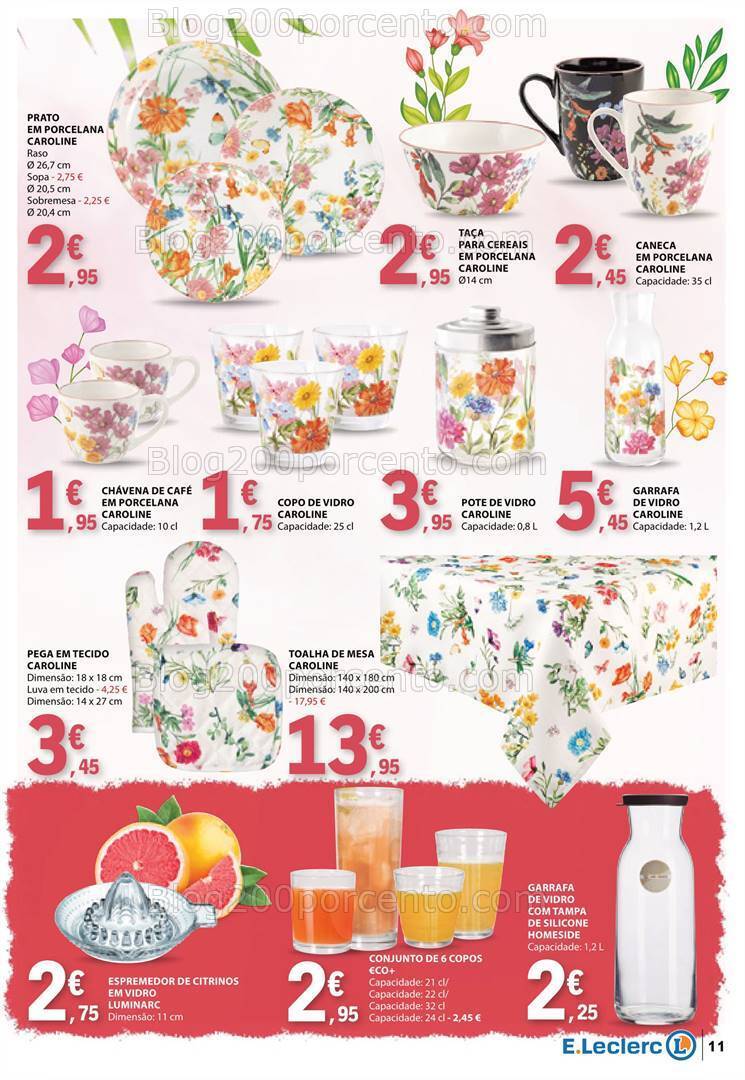 Antevisão Folheto E-LECLERC Bebidas de Verão Promoções de 16 a 28 julho