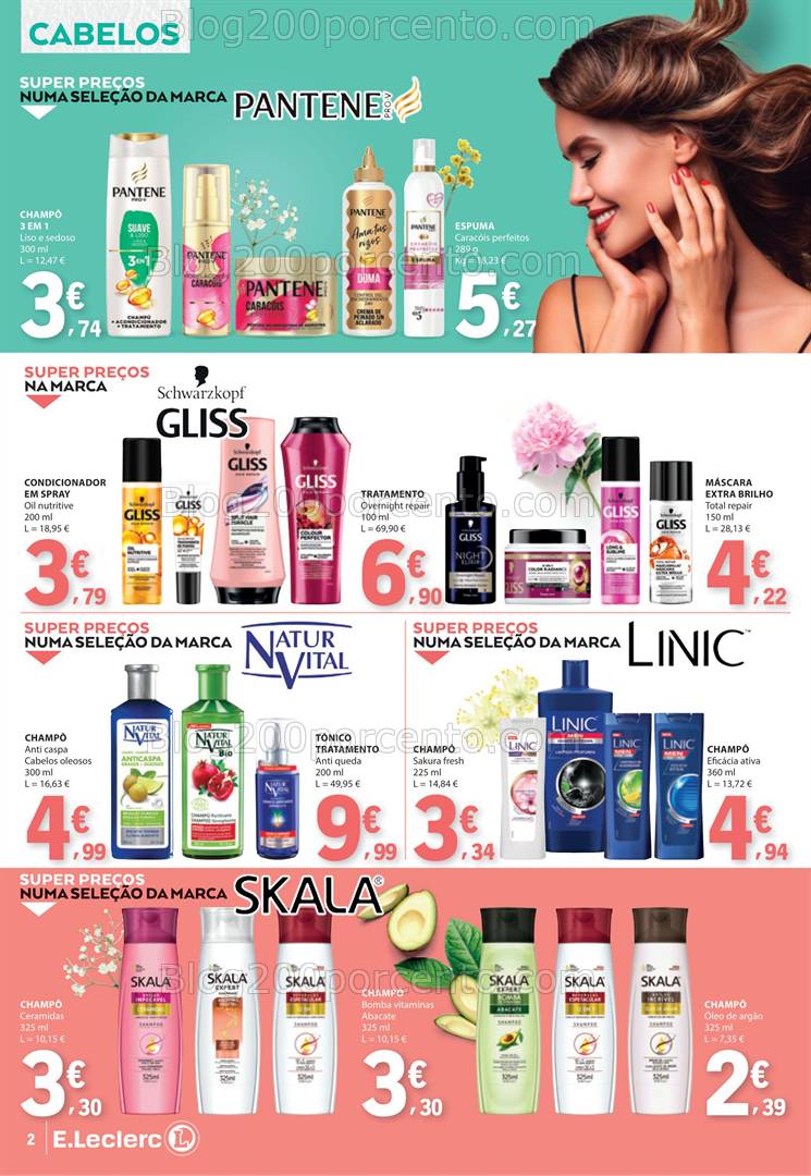 Antevisão Folheto E-LECLERC Especial Beleza Promoções de 22 abril a 4 maio