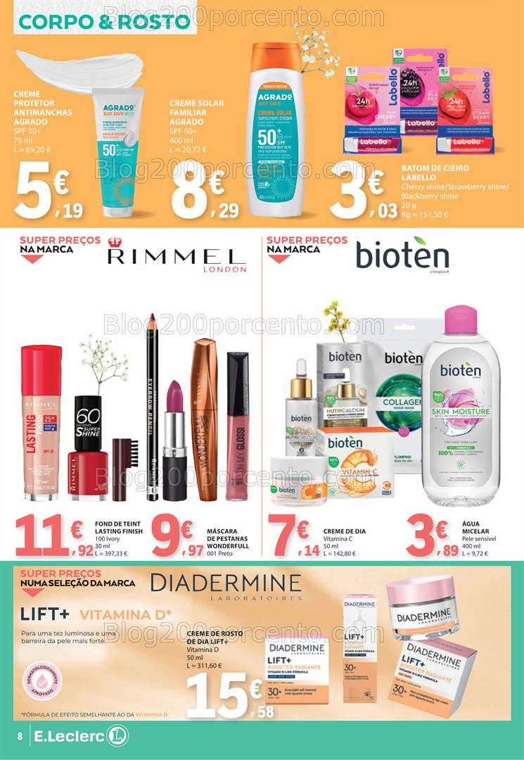 Antevisão Folheto E-LECLERC Especial Beleza Promoções de 22 abril a 4 maio
