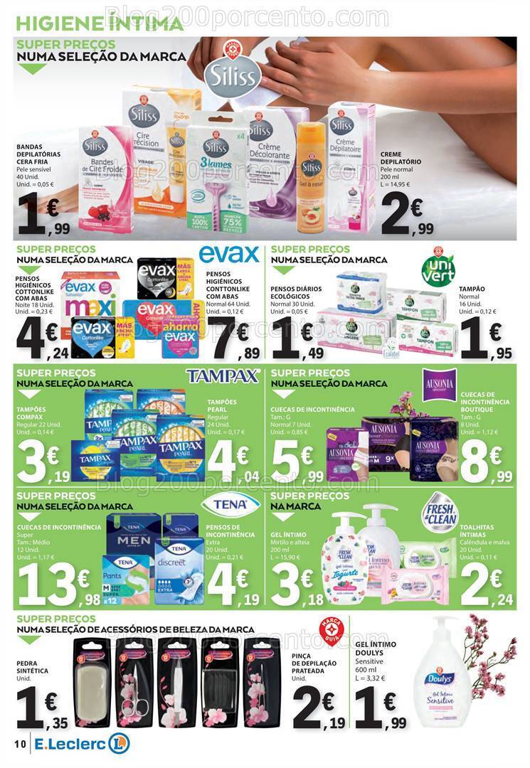 Antevisão Folheto E-LECLERC Beleza Promoções de 9 a 21 abril