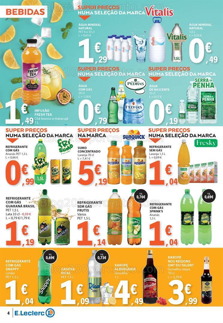 Antevisão Folheto E-LECLERC Especial Churrasco Promoções de 4 a 16 junho