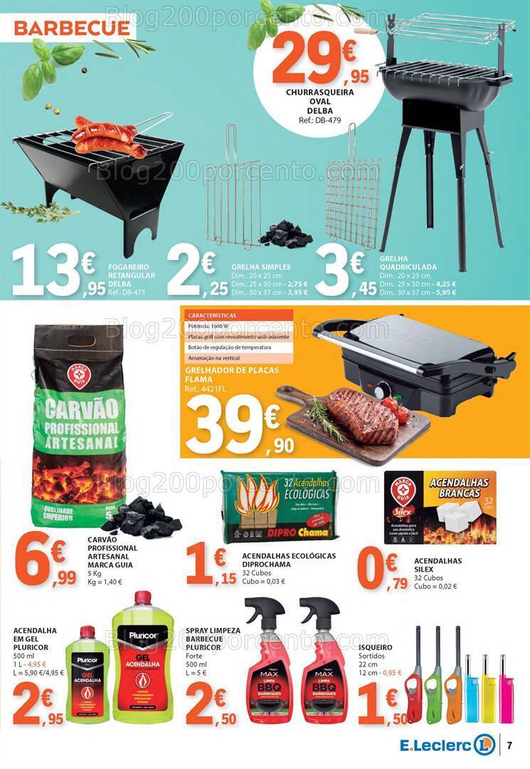 Antevisão Folheto E-LECLERC Especial Churrasco Promoções de 4 a 16 junho