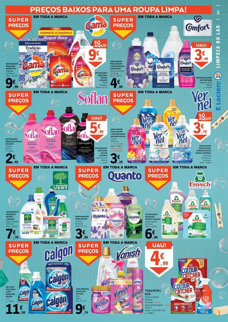 Antevisão Folheto E-LECLERC Especial Limpeza Promoções de 14 a 26 novembro