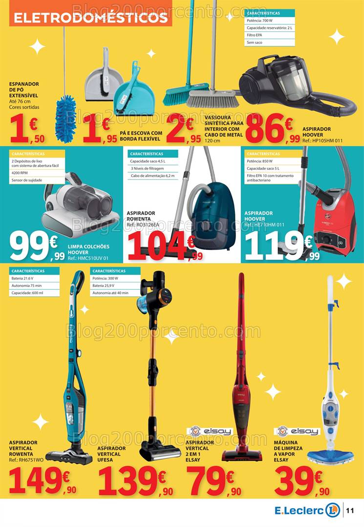 Antevisão Folheto E-LECLERC Especial Limpeza do Lar Promoções de 4 a 16 março