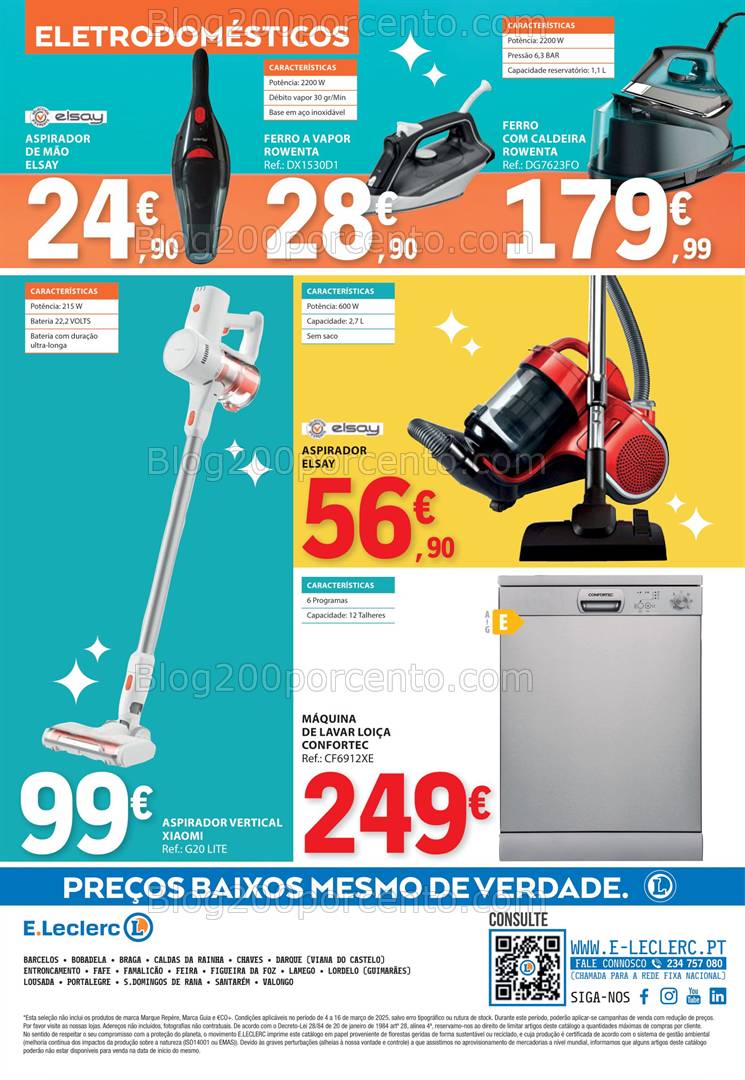 Antevisão Folheto E-LECLERC Especial Limpeza do Lar Promoções de 4 a 16 março