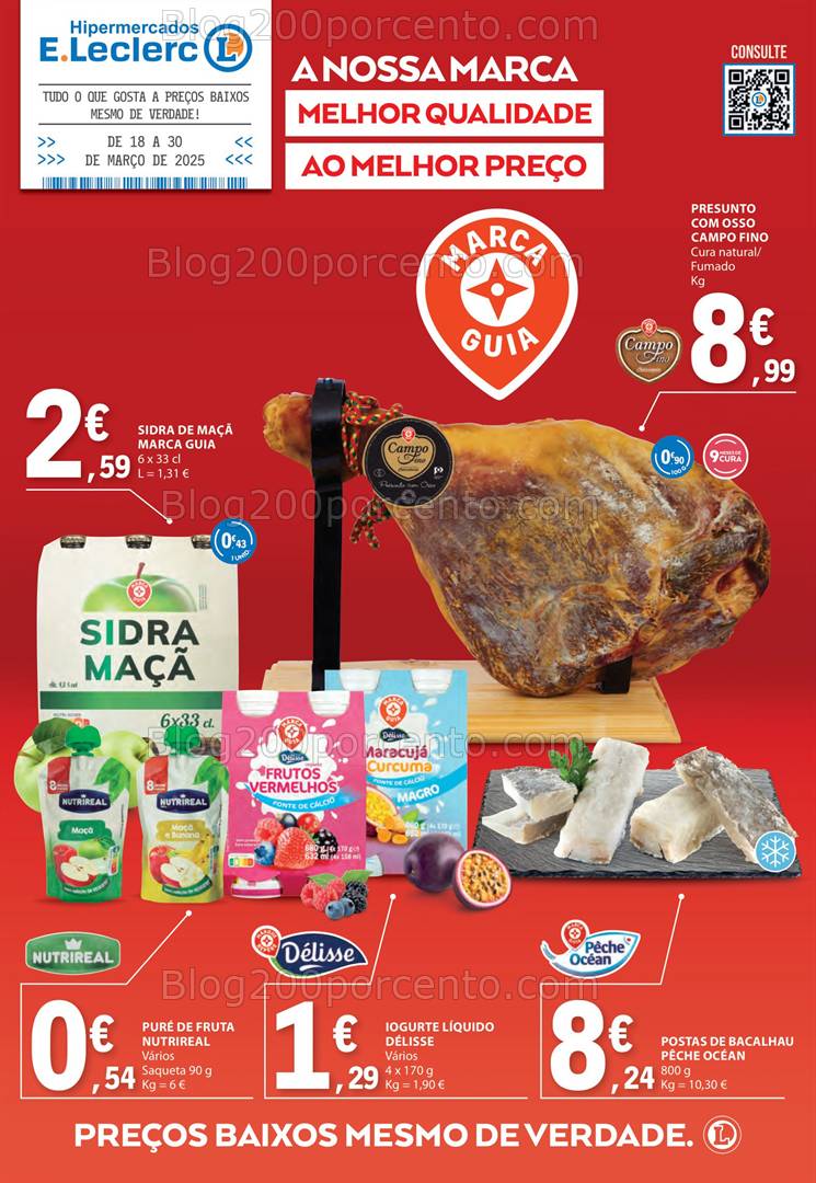 Antevisão Folheto E-LECLERC Especial Marca Guia Promoções de 18 a 30 março