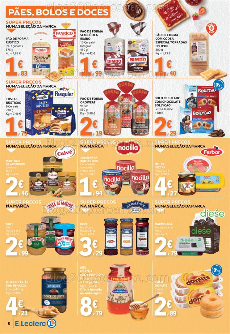 Antevisão Folheto E-LECLERC Especial pequeno Almoço Promoções de 22 abril a 4 maio