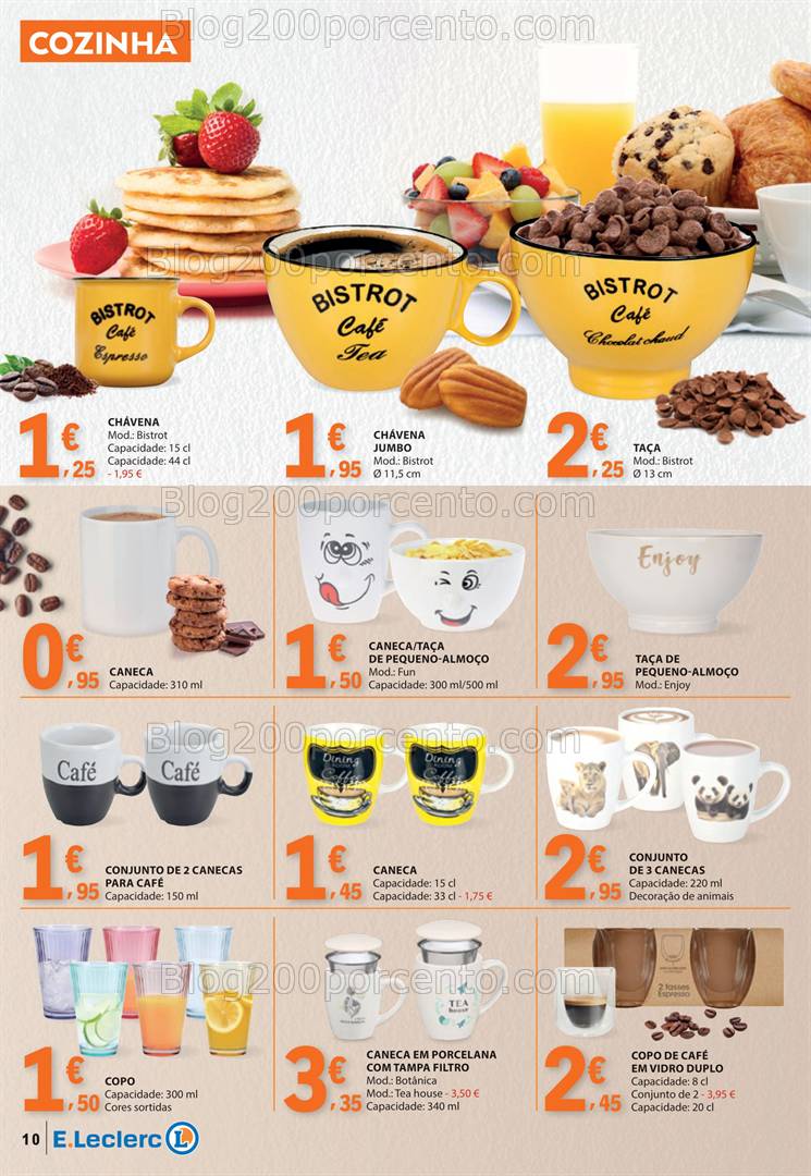 Antevisão Folheto E-LECLERC Especial pequeno Almoço Promoções de 22 abril a 4 maio