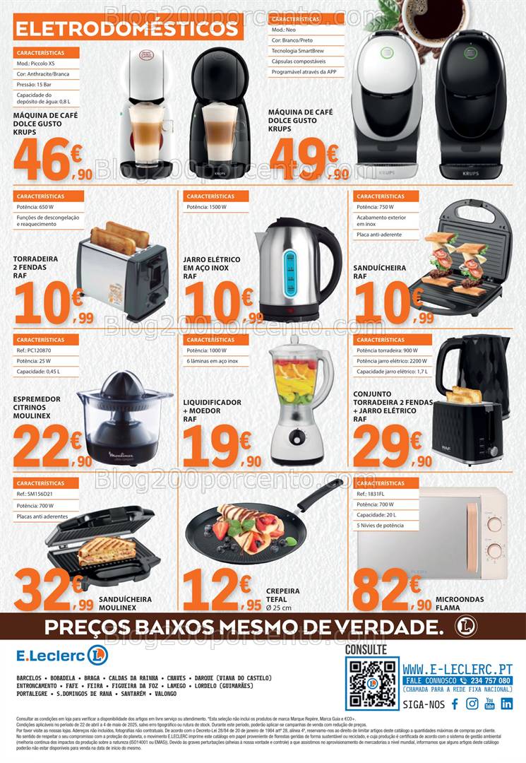Antevisão Folheto E-LECLERC Especial pequeno Almoço Promoções de 22 abril a 4 maio